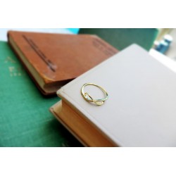 Gold plated Infinity Ring