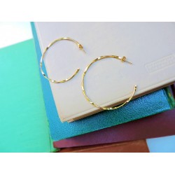 Gold plated Hoops